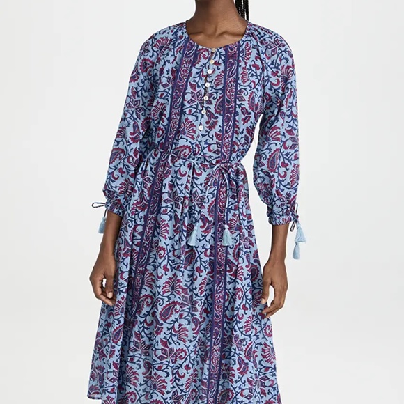 Cleobella Faith Caftan Midi Dress - Picture 3 of 9